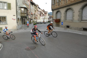Teilnehmer des Bodensee Radmarathons in Stein Am Rhein